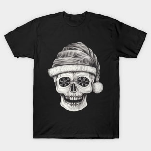 Santa claus skeleton. T-Shirt